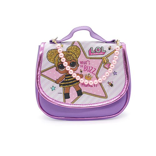 LOL 아동 캐릭터 보조가방 퀸비 쥬얼리 핸드백 가방