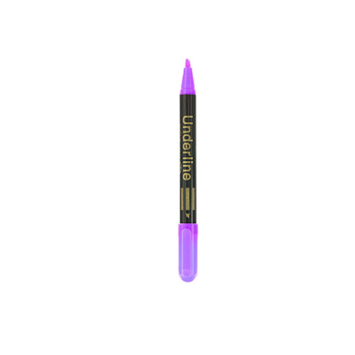 사각닙 언더라인 펜 형광펜 보라색 4mm(6개입)