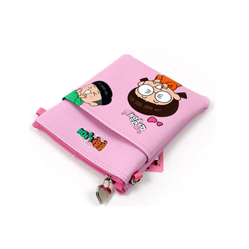 흔한남매 핸드폰 가방 아동 학생 파우치 크로스백 (핑크)